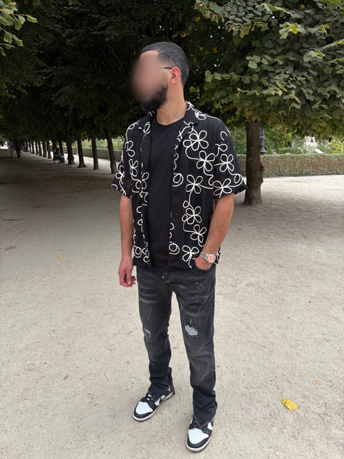 Chemise en maille - Noir