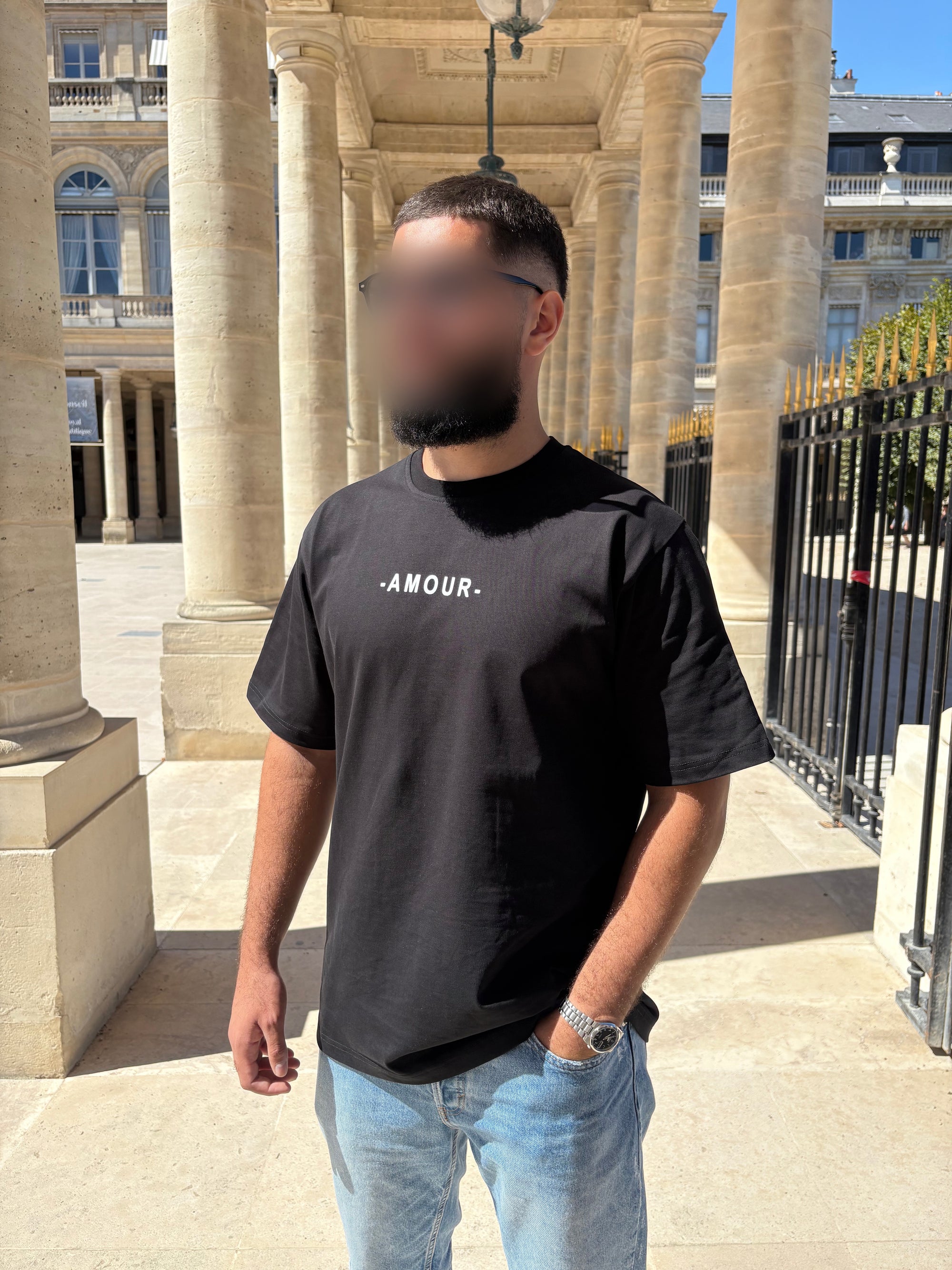 T-shirt AMOUR - Noir